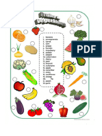 Fruits and Vegetables English Esl Worksheets For Distance Learning