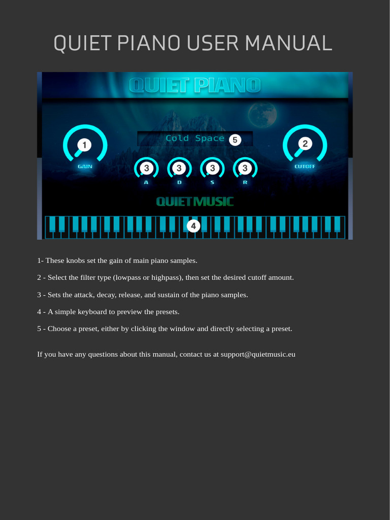 Quiet Piano User Manual PDF