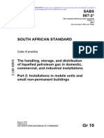 SANS 10087-2 Handling, Storage & Dist of Liquefied Petroleum Gas in Domestic, Commercial, Industrial Installations Part 2