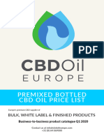 Pre Mix CBD Oil Blends 2020 CBD Oil Europe v1.3