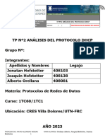 TP Grupal 2 Protocolo DHCP