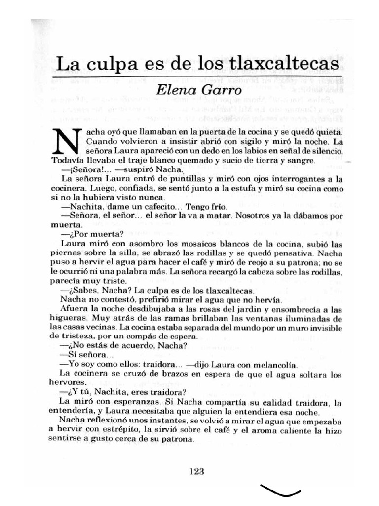 La Culpa Es de Los Tlaxcaltecas PDF