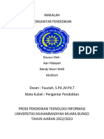 Makalah Pengantar Pendidikan 2022