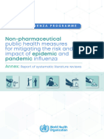 Non-Pharmaceutical Epidemic Pandemic: Public Health Measures For Mitigating The Risk and Impact of and Influenza