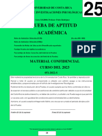 Prueba de Aptitud Académica 25