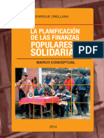 Planificación de Las Finanzas Populares y Solidarias. Enrique Orellana