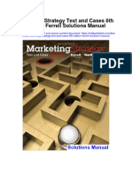 Marketing Strategy Text and Cases 6th Edition Ferrell Solutions Manual