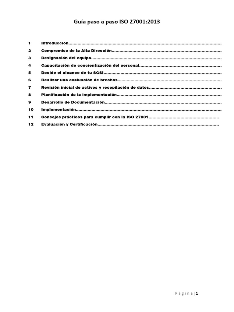 Guía Completa para Implementar ISO 27001 | PDF | Seguridad de ...
