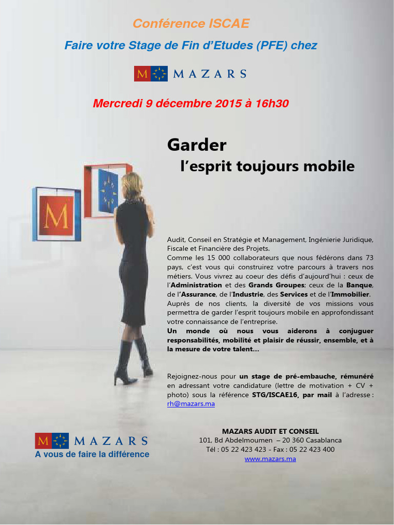 Conférence Fred Colantonio sur les stages | PDF | Affaires