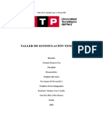 Taller de Estimulación Temprana: "Año de La Unidad, Paz y Desarrollo"