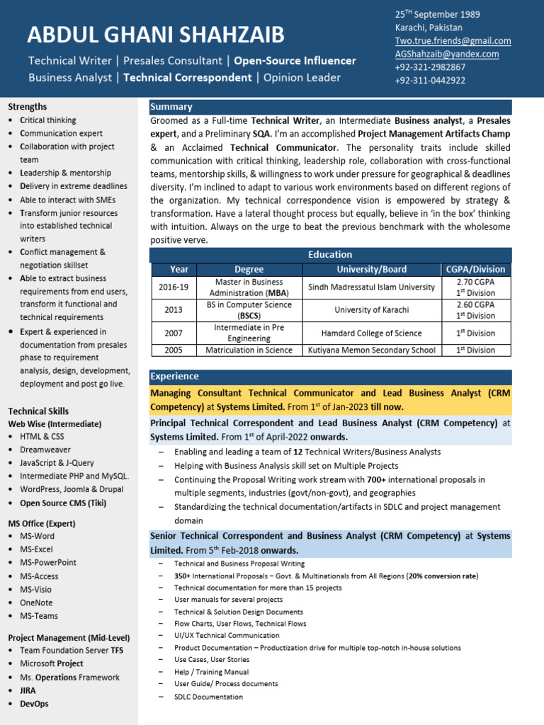Abdul Ghani Shahzaib CV 2023 v1.0 | PDF | Application Software | Java ...