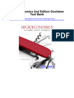 Microeconomics 2nd Edition Goolsbee Test Bank