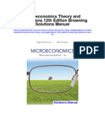 Microeconomics Theory and Applications 12th Edition Browning Solutions Manual