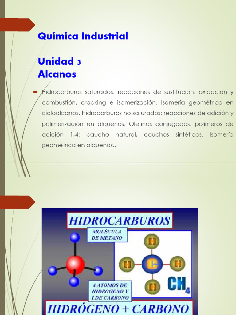 U 3 Alcanos - 2022 | PDF | Hidrocarburos | Polímeros