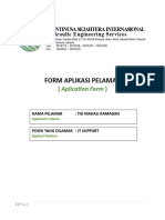 Application Form PT. Intinusa Sejahtera Internasional