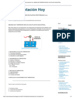 Instrumentación Hoy - MEDIDA DE TEMPERATURA EN UNA PLANTA INDUSTRIAL