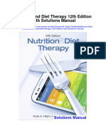 Nutrition and Diet Therapy 12th Edition Roth Solutions Manual