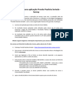 Orientações para Aplicação Provão Paulista Seriado