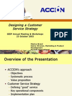 Designing A Customer Service Strategy: SEEP Annual Meeting & Workshops 23 October 2003