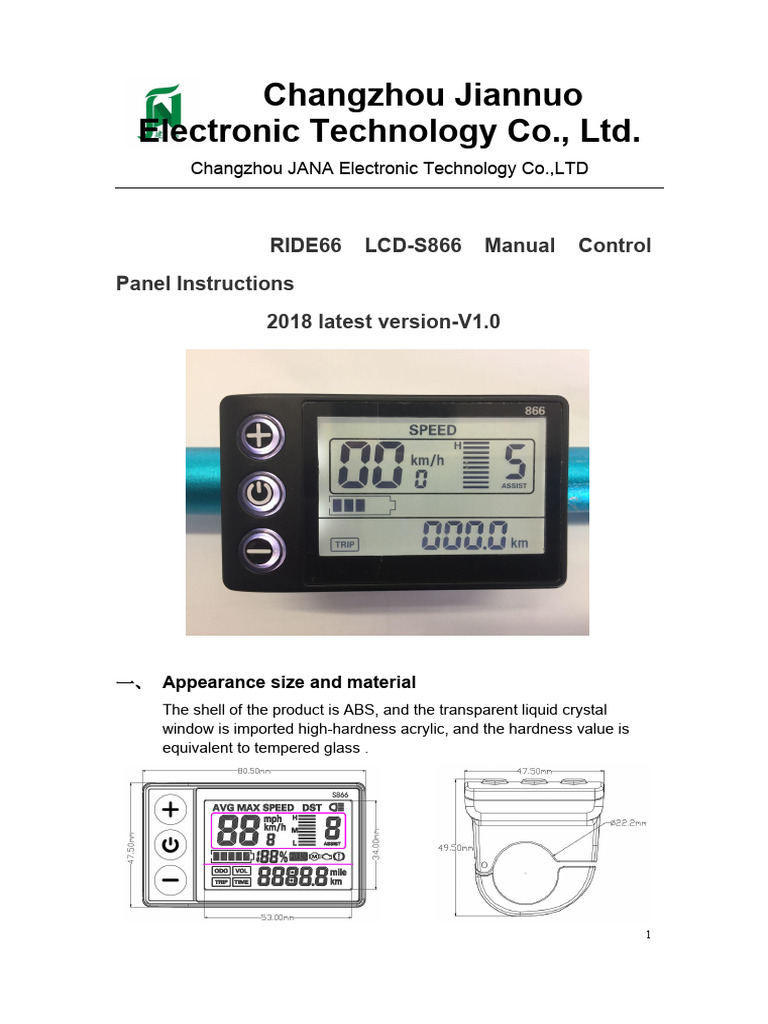 RIDE66 Manual Control Panel S866 PDF Gear Fuel Economy In Automobiles