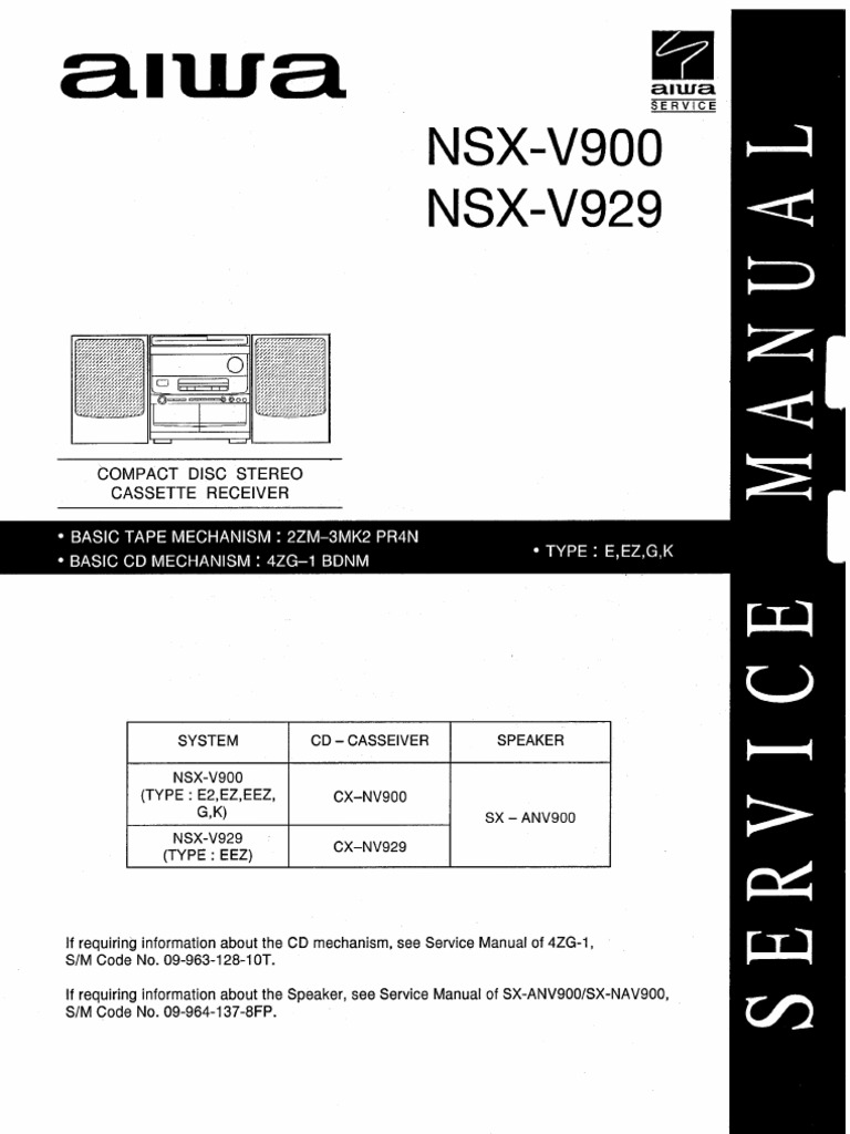 NSX-V900 929 | PDF