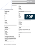 B1 U5 Test Higher Answer Key