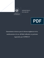 Lineamientos Técnicos para La Farmacovigilancia de Los Medicamentos de Uso Off-Label Utilizados en Pacientes Ingresados Por COVID-19