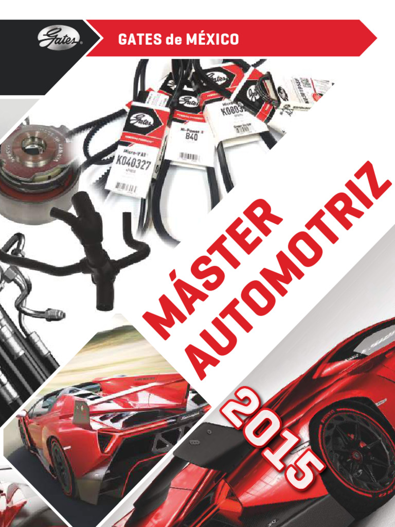 Catalogo Gates PDF Ingenieria Eléctrica Vehículos