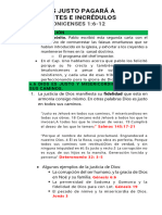 Un Dios Justo Pagará A Creyentes e Incrédulos