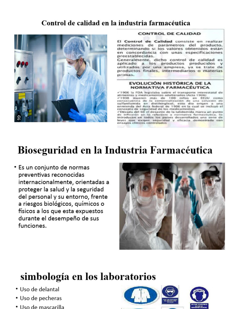 Control de Calidad en La Industria Farmacéutica | PDF | Laboratorios ...