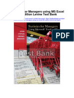 Statistics For Managers Using Ms Excel 6th Edition Levine Test Bank
