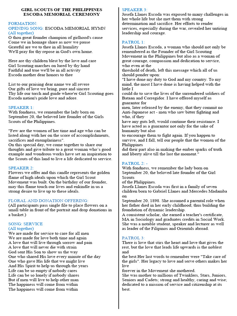 Escoda script download free pdf love scouting