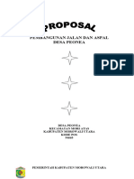 Proposal Jalan Aspal Propinsi