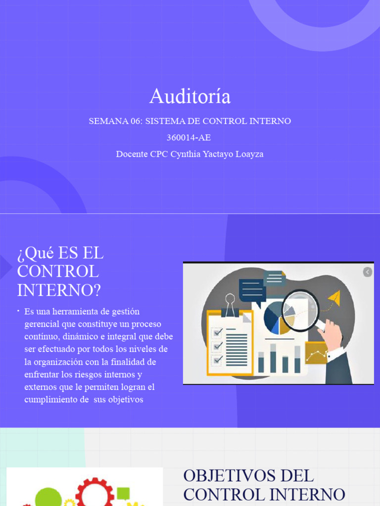 Evaluación del Control Interno | PDF | Auditoría | Estado financiero