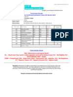 CBSE - Senior School Certificate Examination (Class XII) Results 2023