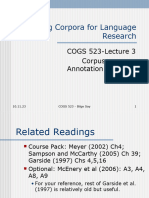 3.? Using Corpora For Language Research. Corpus Annotation