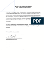 Declaración de Responsabilidad Universidad Davinci
