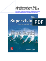 Supervision Concepts and Skill Building 10th Edition Certo Test Bank