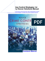 Police Crime Control Strategies 1st Edition Larry Hoover Solutions Manual