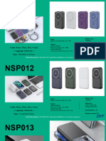 ZHT Portable Power Banks NSP01 Series