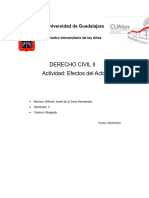 Efectos Del Acto Jurídico - Alfredo Josiel de La Torre Hernández