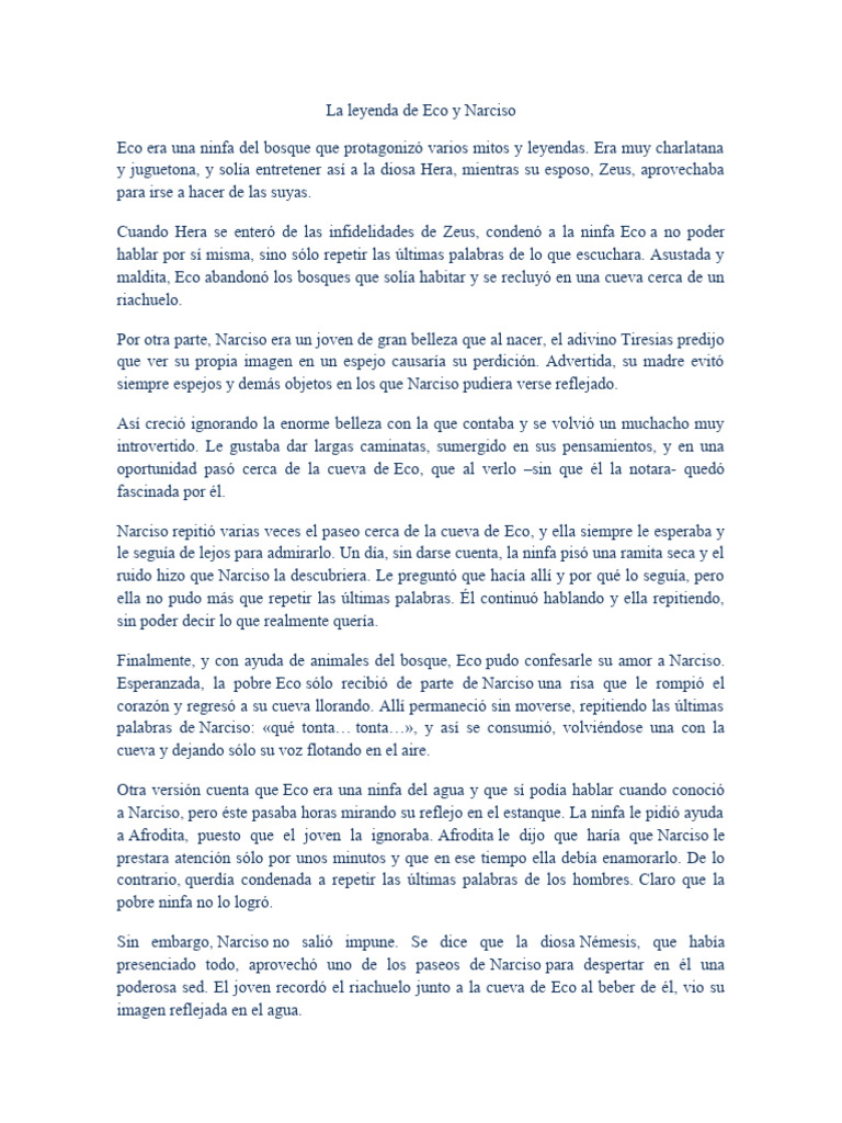 Eco Y Narciso Pdf