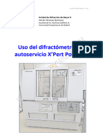 Manual de Utilizacion Del Difractometro de Autoservicio X'Pert Powder 325