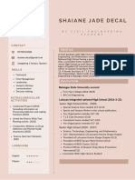 Beige Minimalist Academic Resume