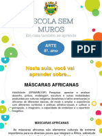 8º Ano ARTE Ativ. 10 Máscara Africana