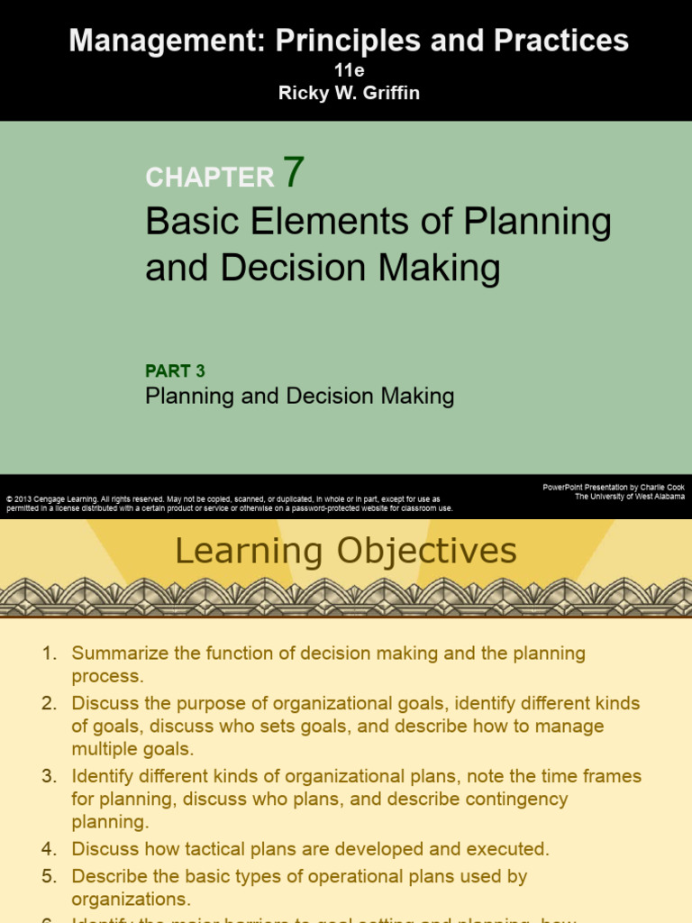 Chapter 04 - Basic Elements of Planning | PDF | Goal | Goal Setting