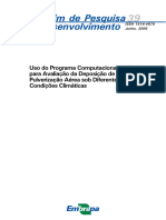 Uso Do Programa Computacional Gotas para Avaliação Da Deposição de Pulverização Aérea Sob Diferentes Condiçoes Climaticas