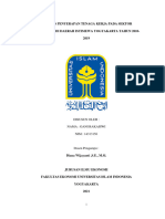 Analisis Penyerapan Tenaga Kerja Pada Sektor Pariwisata Di Daerah Istimewa Yogyakarta Tahun 2010-2019