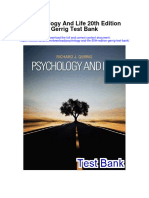 Psychology and Life 20th Edition Gerrig Test Bank