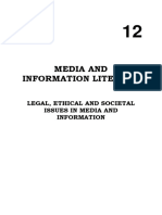 Legal Ethical and Societal Issues in Media and Information
